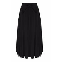 Žene Casual Maxi suknje Elastične visokog struka Flowy suknje Ljeto Lagane duge suknje
