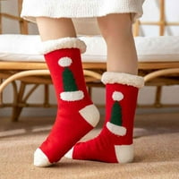 Corashan Socks žene Božićne tople bedre velike duge čarape pleti iznad čarapa za koljena Xmas, čarape