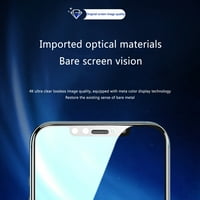 Asashitenel zaštitni ekran za iPhone Pro, razbijen puni stakleni štitnik za potpuno pokrivanje sa poboljšanom