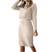 Dukseri za žene moda Jesen zimski grafički ispis Twit pletit dugih rukava dukserica Jesen Slim fit mekane