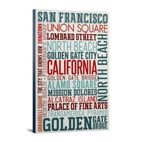 San Francisco, Kalifornija, Tipografija