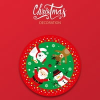 Suknja za božićne suknje, božićne suknje Mat Božićni odmor, 35.4 slatka santa i snjegović lutka dizajn