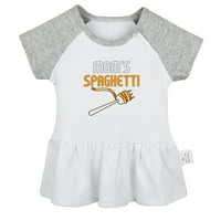 Mamine špagete smiješne haljine za bebe, suknje za bebe novorođenče, haljina za dojenčad princeza, dječju