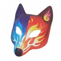 FO MASK Japanski kabuki Kitsune maske za muškarce Žene Djeca Halloween masquerade kostim