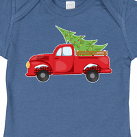 Inktastični božićni vintage kamion sa božićnim drvećem poklon dječak ili dječji dječji bod