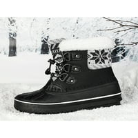 Difumos Child Plish ravne zimske cipele Ležerne prilike hodanja Srednja klaonica crna 11c