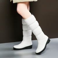 TEJIOJIO Clearence Women Fashion Plus baršunaste čizme Ležerne topline Srednje cipele sa srednje cijevi