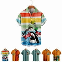 Havajski unise Crewneck majice Print Slim-Fit kostim, veličina 100-170 XXS-8XL