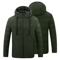 Grijane jakne za muškarce Žene Zimska topla za grijana odjeća lagani puni zip pametni električni zagrijavajući
