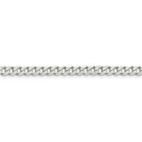Sterling Silver Link Curb lanac Privjesak Privjesak šarm zatečen fini nakit za žene poklone za nju