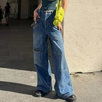 Traperice za žene Visoko struk Ženska ljetna začinjena Djevojka modna ulica niski struk patentni džep