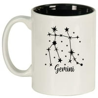 Zvijezda Zodijac Horoskop sazvežđa keramički keramički šalica za kafu Poklon čaša Blizanci)