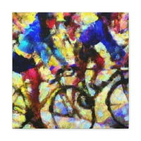 Biciklizam kroz post-impresionizam - platno