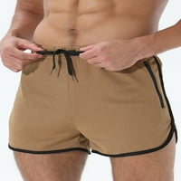 Muške brze suhe atletske kratke hlače modne šetnice Trening kratke hlače sa džepovima sa zatvaračem