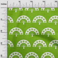 Onuone pamuk poplin zelena tkanina azijski japanski zanatski projekti dekor tkanina štampan dvorište