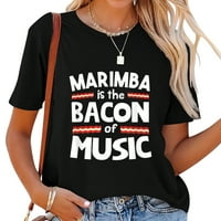 Marimba je slanina muzičke smiješne majice