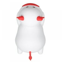 Slatka Kitty silikonska LED lampica, USB punjivačka dječja noćna svjetlost s toplim modovima disanja