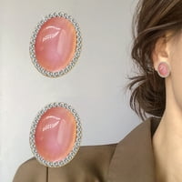 Jiaroswwei Ženske uši uši sjajni Rhinestone Fau Opal ne probijeni isječak na nakitu naušnice za zabavu