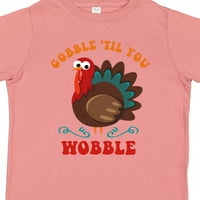 Inktastični Gobble Wobble Turkey Poklon mališani dečko ili majica za mališana