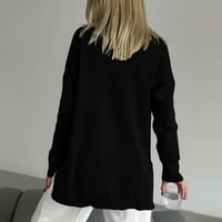 Trendvibe ženska modna jesena odjeća trendi zimski džemper akril pune boje Žene Ležerne prilike s dugim
