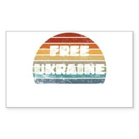 Cafepress - Besplatno Ukrajina - Pravokutni zaklopnik za zatvaranje automobila naljepnica