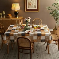 Želja Tree Sunflower Stolcloth, Narančasta cvjetna stolna krpa za kvadratne tablice, vodootporni izdržljiv poklopac za cvijeće za kuhinje za trpezariju