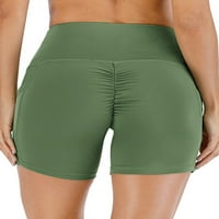 YouLoveit High Squist Yoga kratke hlače za podizanje trčanja Žene Kompresije Yoga kratke hlače Sport