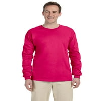 Justklanks muški odrasli ultra ultra HD pamučni posadni izvedba pamučna majica dugih rukava za muškarce - cyber ružičasta - mala