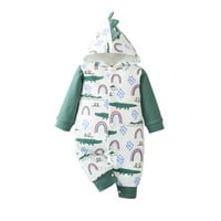 Dadaria Toddler jakna 0m Dojenčad za djecu Djevojke dugih rukava Dinosaur s kapute od kaputa za kaput