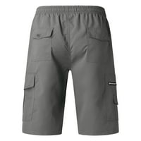 Wozhidaoke muški kratke hlače musko ljeto ravno čvrsti teretni pantni nacrt džepnih hlača za muškarce