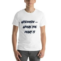 2xl Wisconsin - gde je srce majica kratkog rukava majica u majici s nedefiniranim poklonima
