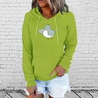 Žene ljetne vrhove stalna odjeća dame casual solid color slatko print plus runov pulover džemper s dugim