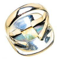 Labradoritetni prsten veličine 8. - Ručno izrađeni boho vintage nakit RING132696