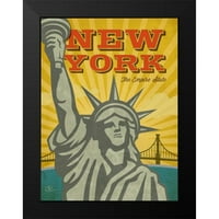 PULLVA, RENEE CRNI MODERNI UKLJUČINI MUZEJ UMJETNOST PRINT pod nazivom - Njujork Empire State