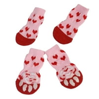 Protuklizne čarape za pse PET PAW Oblik srca Ispis Udobne opreme za pse Neklizajući za zaštitu za kućne