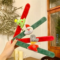 Slap narukvica Xmas Theme Zanimljiv fleksibilni božićni stil Clap Circle ručni pojas za zabavu