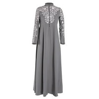 Dress rukav za žene Ležerne prilike za ženske haljine za ženske haljine čipke Jilbab Ženska haljina