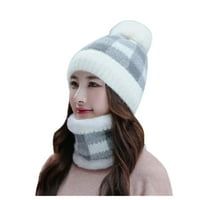 Ženska bejzbol kapa zbirka baršuna modna slušalica Termička biciklizacija Topla zimska pletena šal kape