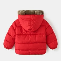 Zimski kaput od medvjeda u obliku zimskih kaputa s kapuljačom s džepnim jaknom dvostrane habanje zgušnjava