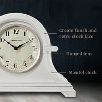Prezentacija & Co Vintage Farmhouse Stolni sat serija Napoleon Mantel Clock ,, Za kupola objektiva,