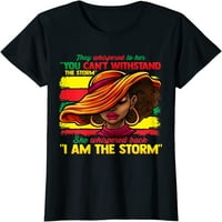Ponosna crna afrička američka ženska majica