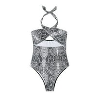 Kupaći kostimi Žene Tummy Control bikini kupaći kostimi s kupaćem kostimu cvjetni print Ispiši grudnjake