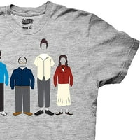 Mens Seinfeld Classic Lineup majica - Seinfeld Muška modna majica - Jerry, Kramer, Geroge i Elaine Tee