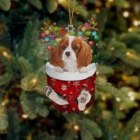 Naughtyhood božićna svjetla Božićno čišćenje bavi božićne čarape pse božićno drvce šarm f na klirensu