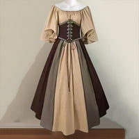 Voncos renesansne kostimi za žene haljine od ramena Srednjovjekovne viktorijanske haljine kratki rukav