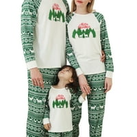 Fanvereka Usklađivanje božićne porodice pidžama set Muškarci Žene Beby Green Xmas Tree Shopedcrothes