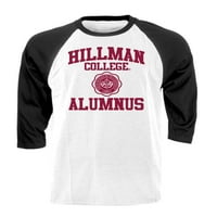 Hillman Alumnus - HBCU Black Alumni Retro TV - Retro rukava Raglan majica