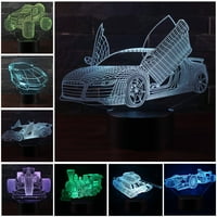 MyBeauty vozilo 3D iluzija promjena boje LED stol svjetla Dječja soba Stolna svjetiljka