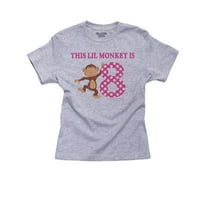 Pink Little Majken je - Rođendan Slatka djevojka Djevojke pamuke Mladi siva majica