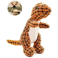 Tobchonp Neuništiv i čvrst dinosaur, igračka psa pogodna za agresivne žvakače i škripav plišani igrački
